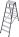 Drabina Krause SePro D 2x7 st. (wys. rob. 3,05m)