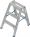 Drabina dwustronna Stabilo DoppelLeiter 2x3 st. R13 (wys. rob. 2,25m)