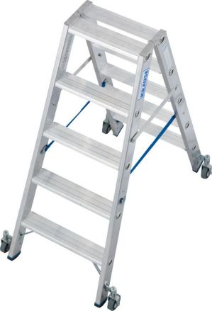 Drabina Krause Stabilo 2 x 5 st. (wys. rob. 2,70m) z rolkami