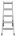 Drabina dwustronna HAILO Master D100 2x5 stopnie (wys. rob.2,70m)
