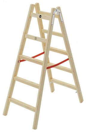 Drabina drewniana HAILO H60 ComfortLine 2x5 st (wys. rob. 2,76m)
