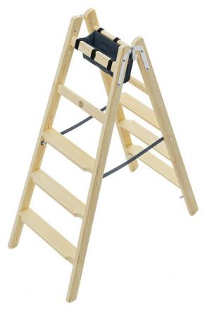 Drabina drewniana HAILO Master H80 2x5 st (wys. rob. 2,76m)