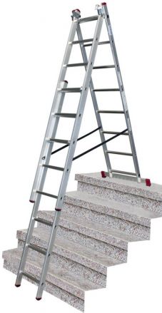 Drabina Krause Corda TR 3x8 z funkcją ust. na schodach (wys. rob. 5,40m)
