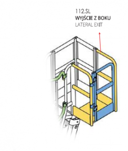 Wyjście z boku do drabin do obsługi pojazdów Faraone