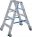 Drabina Krause Stabilo 2 x 4 st. (wys. rob. 2,50m) z rolkami