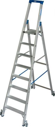 Drabina Krause Stabilo 8 st. (wys. rob. 3,90m) z rolkami