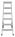 Drabina dwustronna HAILO Master D100 2x6 stopnie (wys. rob.2,93m)