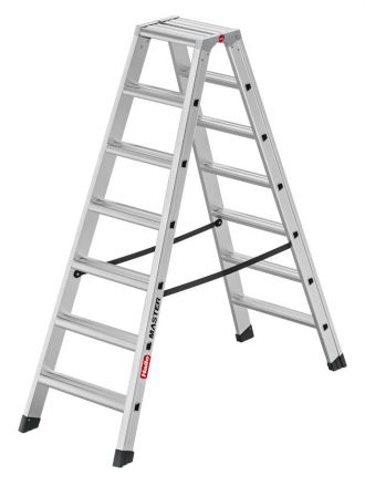 Drabina dwustronna HAILO Master D100 2x7 stopnie (wys. rob.3,17m)