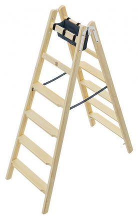Drabina drewniana HAILO Master H80 2x6 st (wys. rob. 3,06m)