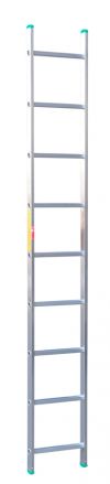 Drabina Drabex typ 2300 1x9 szczebli (wys. rob. 3,02m)