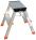 Drabiny dwustronne Krause Monto Treppy 2 x 2 st. (wys. rob. 2,45m)