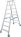 Drabina Krause Stabilo 2 x 8 st. (wys. rob. 3,40m) z rolkami