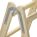 Drabina drewniana HAILO H60 ComfortLine 2x6 st (wys. rob. 3,03m)