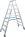 Drabina Krause Stabilo 2 x 8 st. (wys. rob. 3,40m) z rolkami