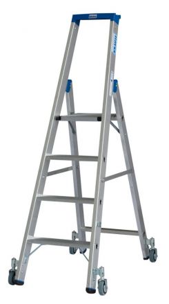 Drabina Krause Stabilo 4 st. (wys. rob. 2,95m) z rolkami