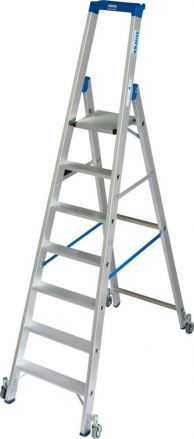Drabina Krause Stabilo 7 st. (wys. rob. 3,65m) z rolkami