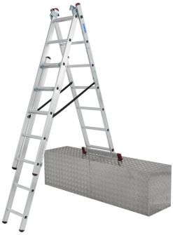 Drabina Krause Corda TR 3x7 z funkcją ust. na schodach (wys. rob. 5,10m)