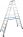 Drabina Krause Stabilo 2 x 10 st. (wys. rob. 3,90m) z rolkami