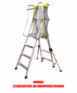 Drabiny magazynowe aluminiowe Lemar WOLF