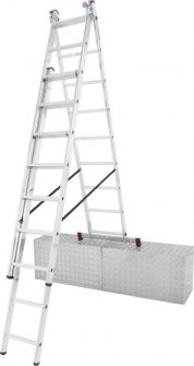 Drabina Krause Corda TR 3x9 z funkcją ust. na schodach (wys. rob. 6,20m)
