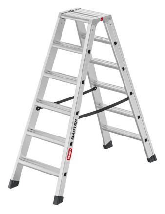 Drabina dwustronna HAILO Master D100 2x6 stopnie (wys. rob.2,93m)