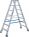 Drabina Krause Stabilo 2 x 7 st. (wys. rob. 3,20m) z rolkami