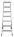 Drabina dwustronna HAILO Master D100 2x7 stopnie (wys. rob.3,17m)