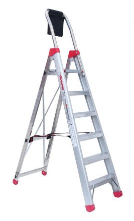 Drabina jednostronna aluminiowa Faraone Lady 6 st. (wys. rob. 3,31m)